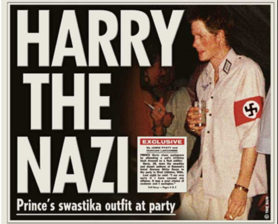 Prince Harry's swastika outfit at party