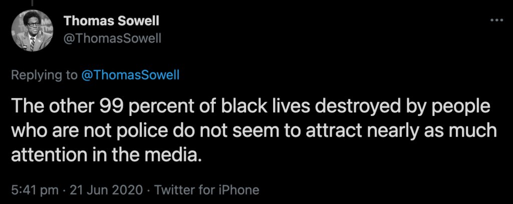 Black Lives Matter Lie Thomas Sowell