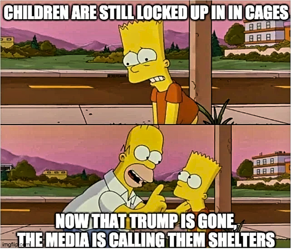 Joe Biden Diminishing Return - Simpson Kids in Cages Southern Border