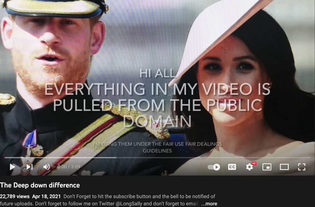 Meghan Markle Youtube Censorship - Sue Smith Deep Down Differences