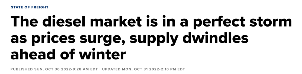Integrity Matters Diesel shortage