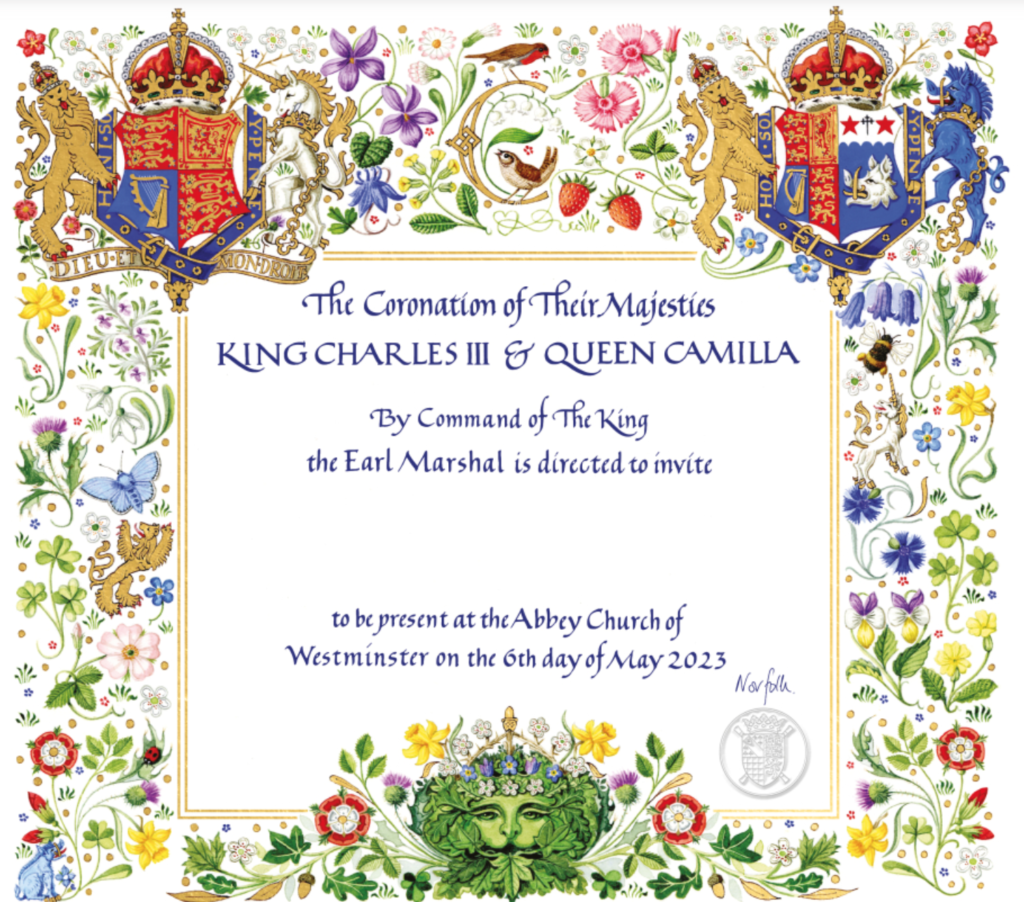 King Charles III Coronation - Invite