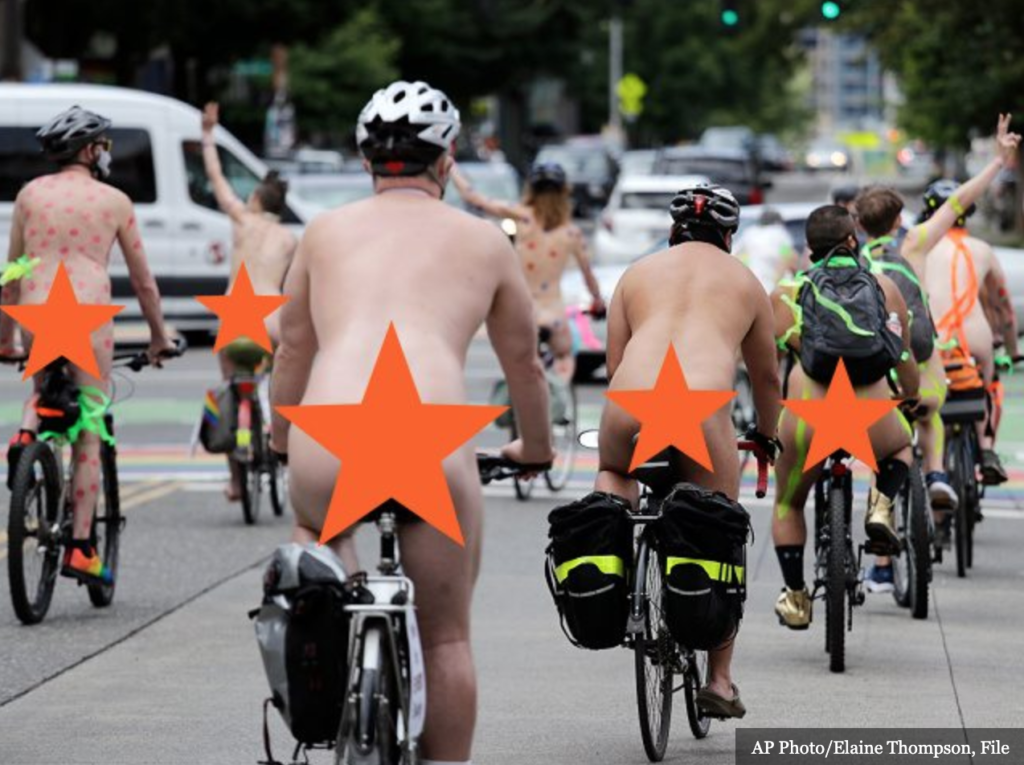 ESG and DEI Why they don't matter - Naked men on bikes