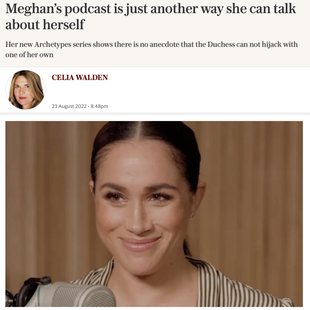 Spotify - Meghan Markle podcast is just another way she can talk about herself - Gabrielle Bourne Media