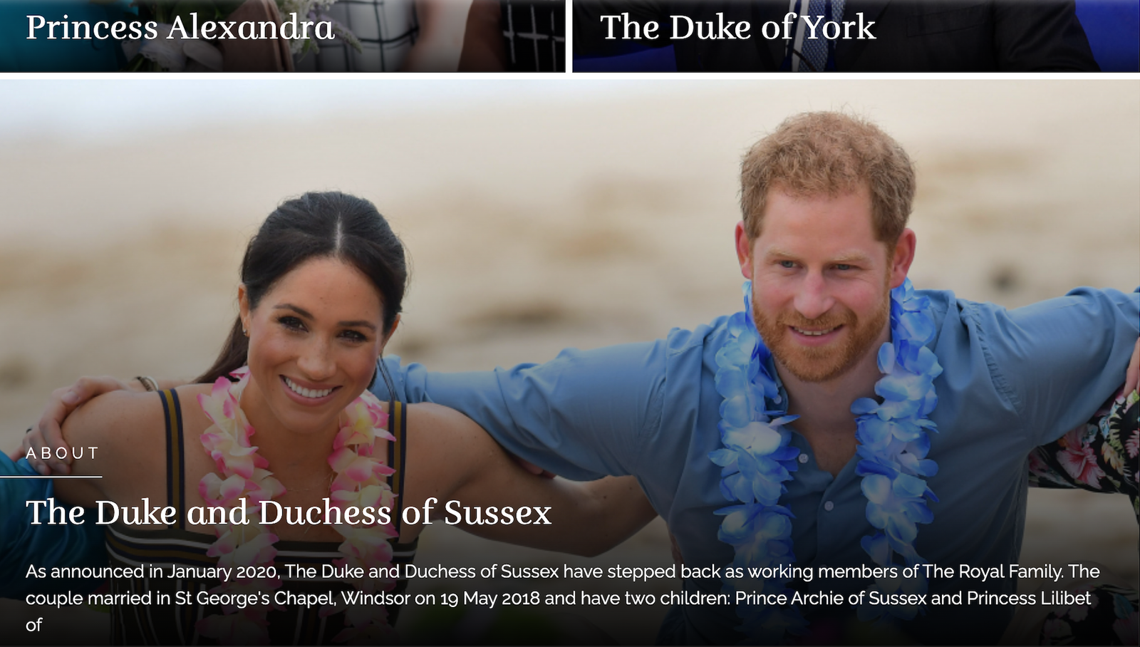 Meghan Markle Downgraded Royal Page