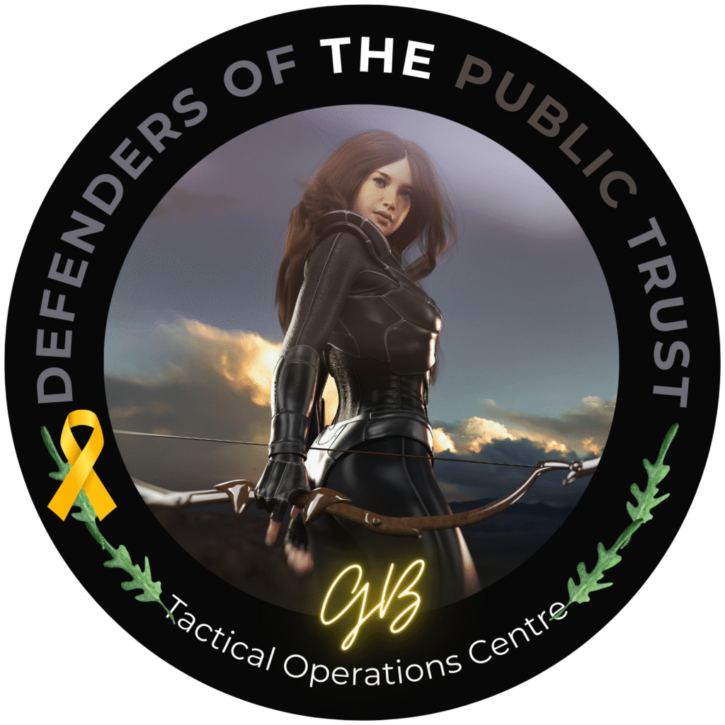 Integrity Matters - Gabrielle Bourne Media - The Defenders Badge 2024 logo icon