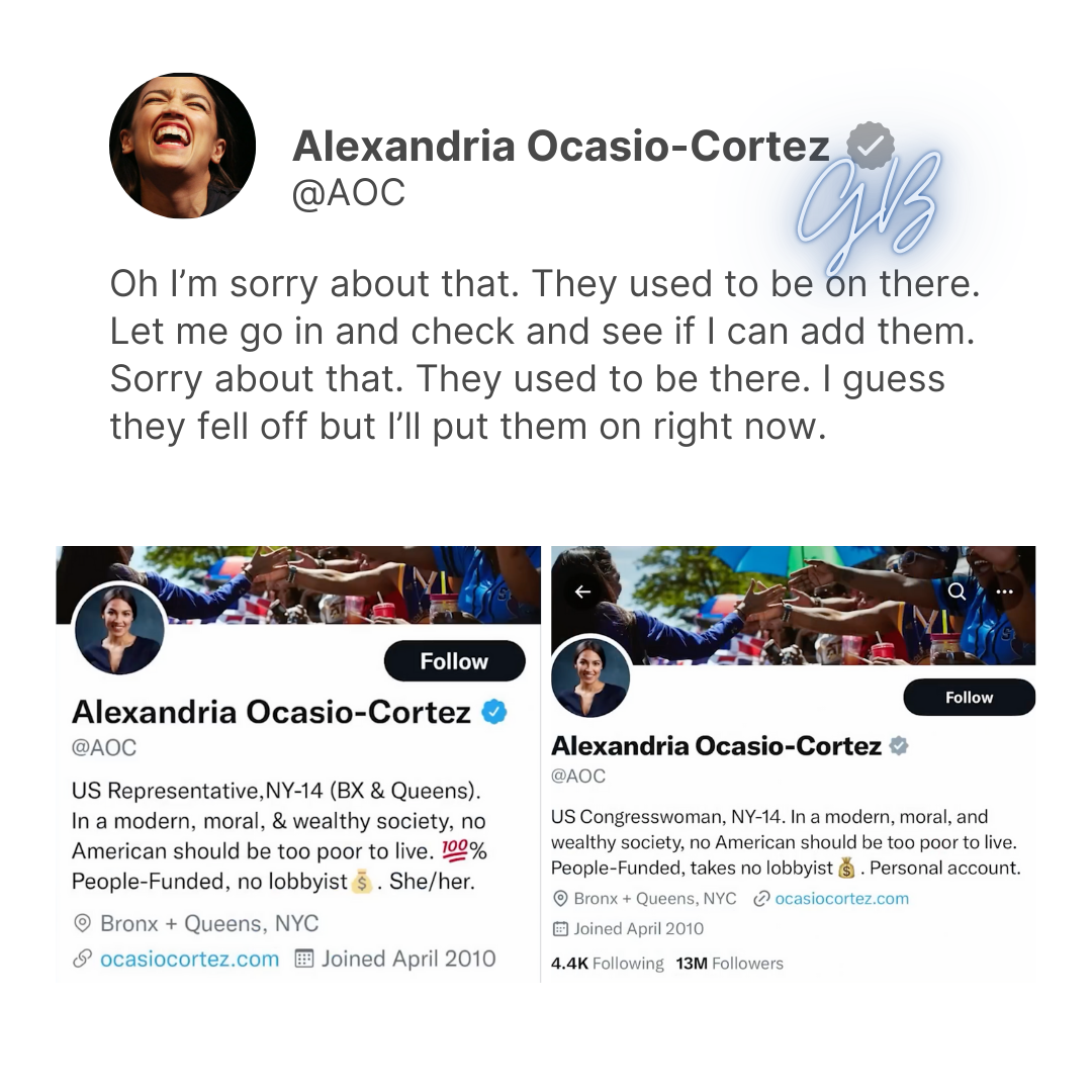 Drain the Swamp - AOC she-her pronouns deleted - Gabrielle Bourne Media art