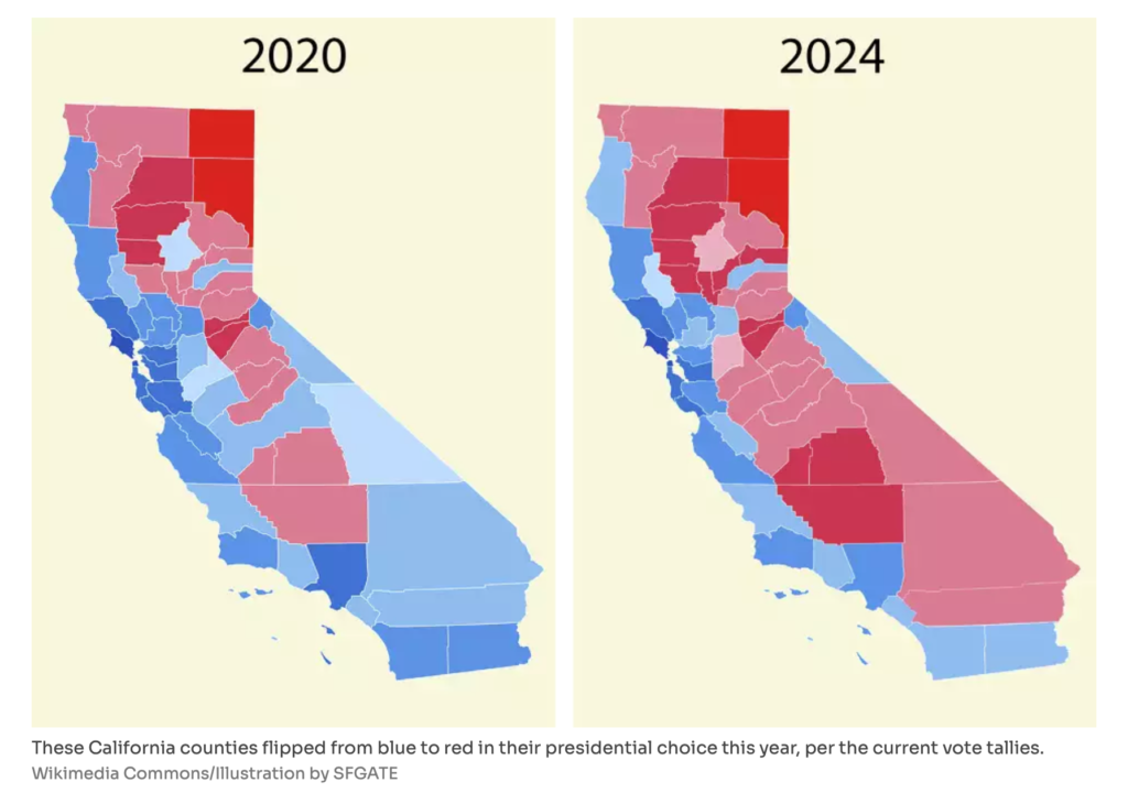 Cultural bias and Dangerous minds - California flips red in several counties - Gabrielle Bourne Media