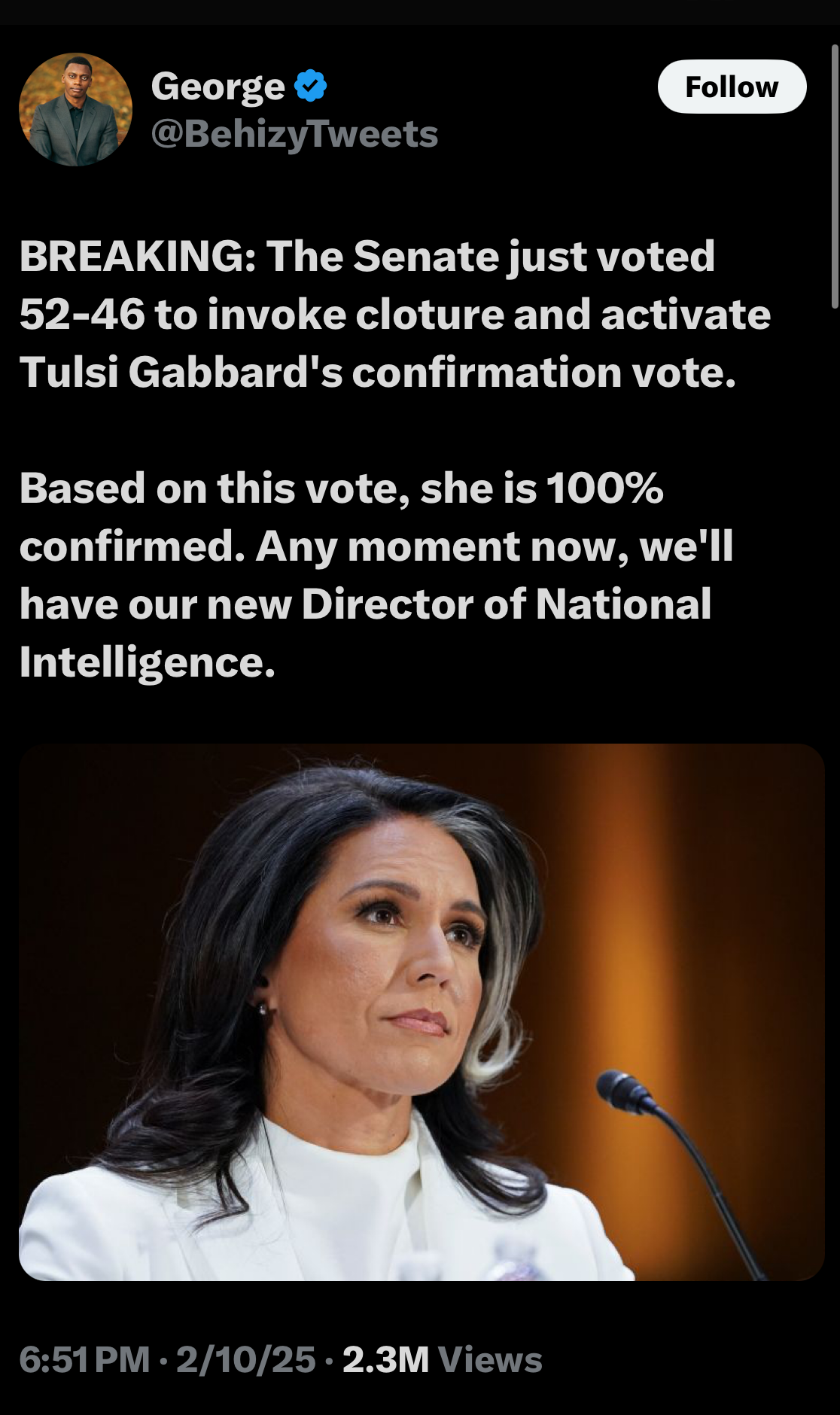 Media bias - Invoke cloture Tulsi - George sample 1