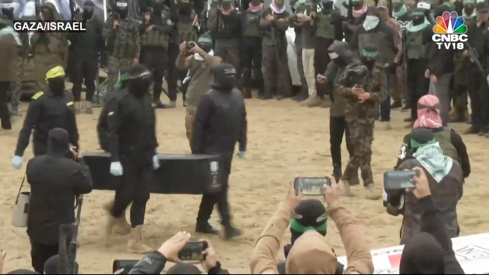 Hamas terror coffins cu - Gabrielle Bourne Media