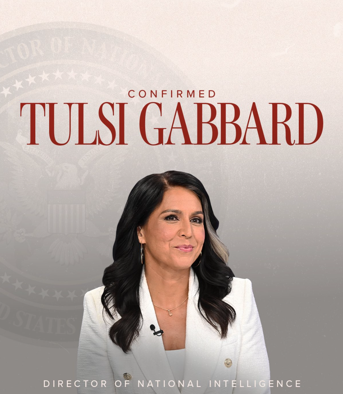 Tulsi Confirmed DNI - Gabrielle Bourne Media